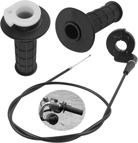 Mini Bike Throttle Cable Kit with 7/8" Dirt Bike Grips,Throttle for Mini Bikes Compatible with Falcon Motovox Massimo Coleman Baja,Twist Minibike Throttles Kit Minis Bikes Parts in Saudi Arabia