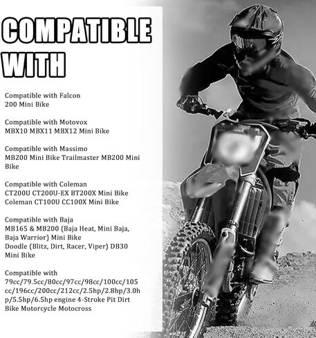Mini Bike Throttle Cable Kit with 7/8" Dirt Bike Grips,Throttle for Mini Bikes Compatible with Falcon Motovox Massimo Coleman Baja,Twist Minibike Throttles Kit Minis Bikes Parts in Saudi Arabia