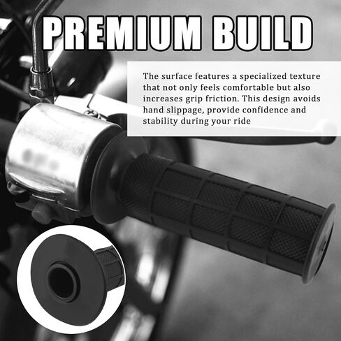 Mini Bike Throttle Cable Kit with 7/8" Dirt Bike Grips,Throttle for Mini Bikes Compatible with Falcon Motovox Massimo Coleman Baja,Twist Minibike Throttles Kit Minis Bikes Parts in Saudi Arabia