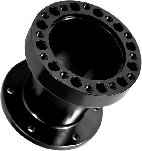 Steering Wheel Spacer Hub 3inch, Car Steering Wheel Hub Adapter Extension Spacer Kit Universal 6 Holes Steering Wheel Spacer for Most Cars Karts Solid Aluminum Spacer (Black) in Kuwait