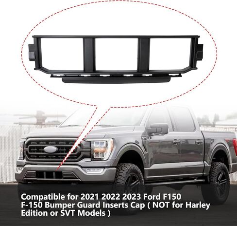 Front Bumper Grille for Ford F150 2021-2023, Lower Center Bumper Cover Insert Panel, ML3Z17B968BB, ML3Z17B968BA in Kuwait
