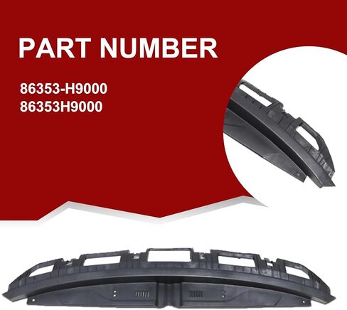 غطاء شبكة SecosAutoparts غطاء رؤية المبرد العلوي متوافق مع Kia Rio 2018 2019 2020 استبدال # 86353-H9000، 86353H9000 in Kuwait