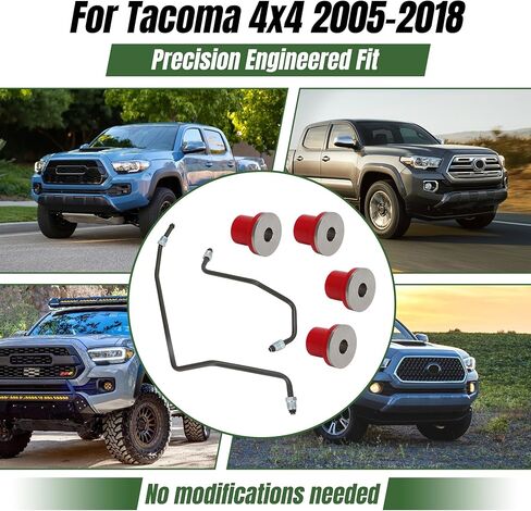 لتويوتا تاكوما 4x4 2005-2018 خطوط توجيه الطاقة الهيدروليكية ومجموعة البطانة - إصلاح كامل للرف والترس، وإيقاف التسربات، وترقية البولي يوريثين والفولاذ المقاوم للصدأ in Kuwait