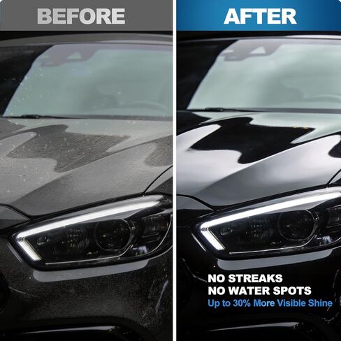 Waterless Car Wash Spray & Wipe Detailer, Exterior Cleaner for Paint Glass Wheels Trim, No Hose Car Wash for Light Dirt, Dust Quick Shine (16.9 Fl Oz) in Saudi Arabia