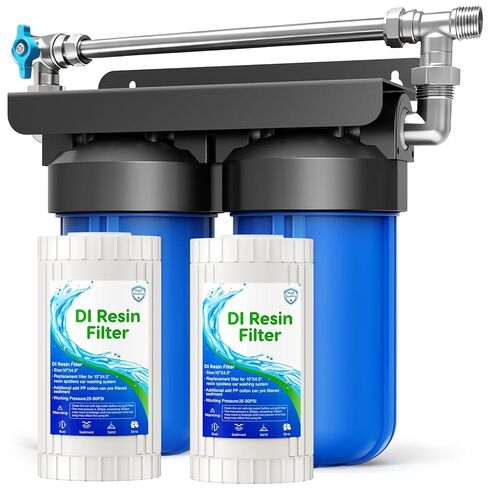 Spotless Water System for Car Wash with Bypass Switch, Deionized Water System for Car Wash with Resin, Spot Free Water Deionizer for Car Washing, Works for Motorcycles, RV, Boats, No Towel Drying ﻿ in Saudi Arabia