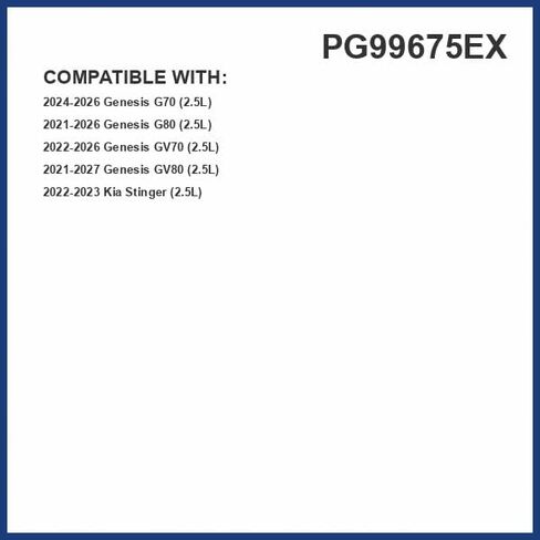 PG99675EX Extended Life Oil Filter up to 10,000 Miles | Fits 2023-21 Genesis GV80, 2023-22 Genesis GV70, 2023-21 Genesis G80, 2023-22 Kia Stinger in Saudi Arabia