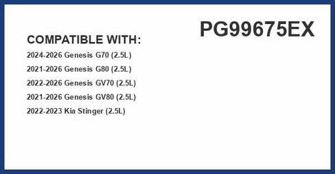 PG99675EX Extended Life Oil Filter up to 10,000 Miles | Fits 2023-21 Genesis GV80, 2023-22 Genesis GV70, 2023-21 Genesis G80, 2023-22 Kia Stinger in Saudi Arabia