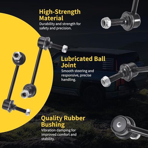 Front Stabilizer Sway Bar End Links for Dodge Durango 2011-2015/2018, Jeep Grand Cherokee 14-15 3.0L 3.6L, Grand Cherokee 12-15 5.7L, Grand Cherokee 2011 K750578 K750579 in Kuwait