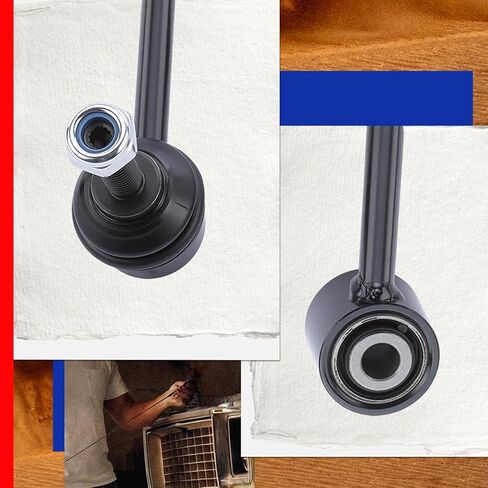 JC Whitney JFBAJCWCA00285 مجموعة من 2 وصلة شريط Sway (خلفي) - متوافقة مع Volkswagen Jetta، Tiguan، Golf، Passat، Beetle، CC، Eos، Golf R، Audi Q3، Q3 Quattro، A3 Quattro، TT Quattro in Kuwait