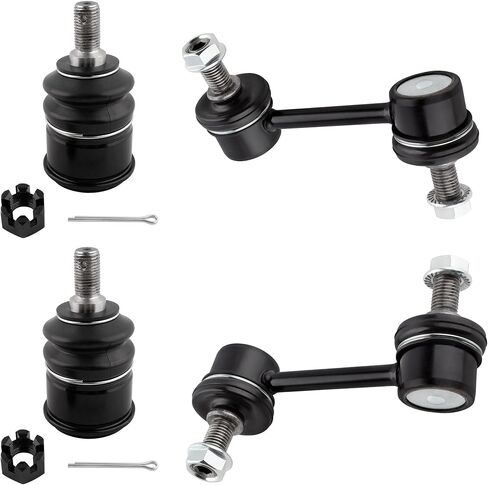 BOXI (Set of 4) Front Sway Bar End Link + Front Lower Ball Joints Fit for Honda Accord 2008-2012 Accord Crosstour 2010-2011 Crosstour 2012-2015 for Acura TSX 2009-2014 | Replace K90456 K90457 K500081 in Kuwait