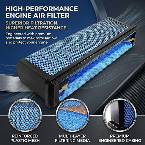 AF27879 Engine Air Filter Compatible with Freightliner 08-17 Cascadia,122SD 2014-2016 Coronado Replaces AF27879 CA5790 83478 P618478 CA11249 LAF6260 in Kuwait