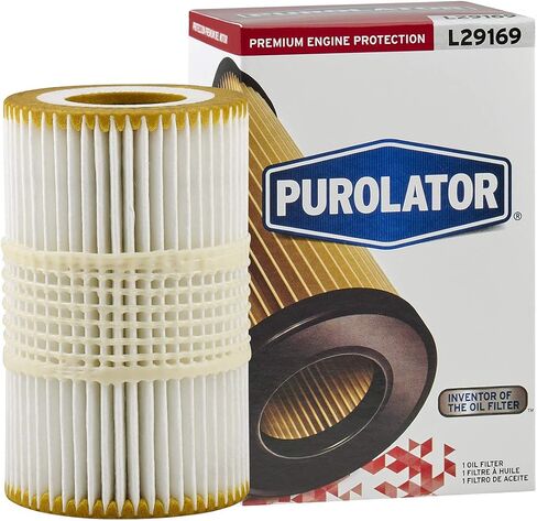 Purolator L29169 Premium Engine Protection Cartridge Oil Filter Compatible With 2017-2019 Audi Q7, 2016-2018 Audi A6 Quattro and 2016-2018 Audi A7 Quattro in Kuwait