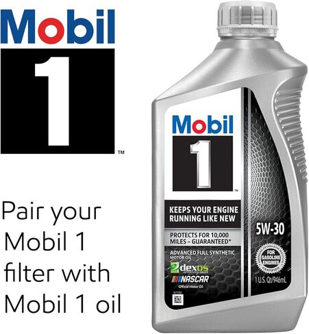 Mobil 1 Extended Performance Oil Filter, M1C-260A | Synthetic Blend, High Efficiency 20,000 Mile Protection | 1 Pack in Kuwait