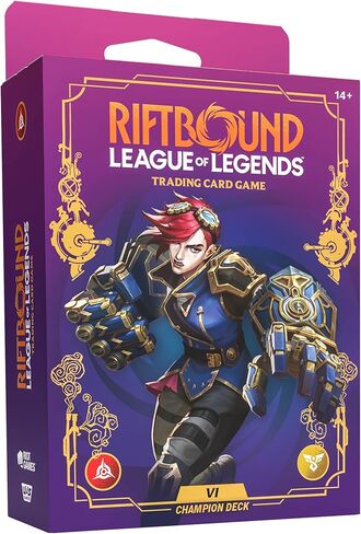Riftbound: League of Legends TCG Unleashed - Champion Deck: Vi - Ready-to-Play Character, Trading Card Game, Battle Deck-Building, Lots of Punching in Saudi Arabia