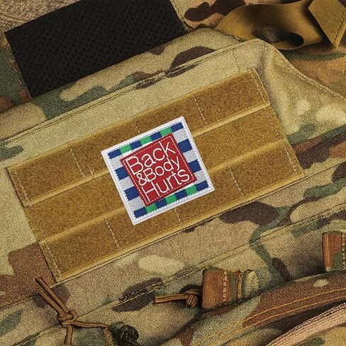 Back & Body Hurts Funny Parody Slogan Meme Patches, Tactical Embroidered Hook and Loop Morale Patch Funny Military for Hat, Clothing, Backpack, DIY Applique Accessories, Jackets, Bag, Molle Vest in Saudi Arabia