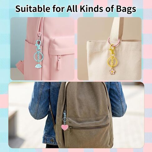 80 Pcs Colorful Swivel Snap Hook with Key Rings, Colorful Swivel Snap Hook with Keyrings Heavy Duty Key Chain Hooks Clasps Lobster Keychains Clasps for Jewelry DIY Crafts Christmas Gift (16 Colors) in Kuwait
