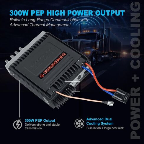 Ranger Superstar SS-148 Pro راديو هواة عالي الطاقة بطول 10 أمتار بقدرة 300 وات+ طاقة إرسال PEP ومروحة تبريد مدمجة ومشتت حراري ضخم ولوحة معززة بالمعدن مع عداد دقة كبير بأربعة مقاييس SRA-198 ميكروفون in Kuwait