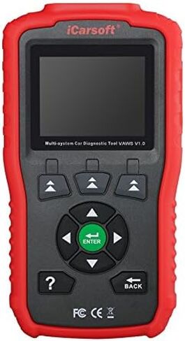 iCarsoft Professional Multi-System OBD II Scanner VAWS V1.0 with Oil Service Reset for Audi/VW/Seat/Skoda (red) in Kuwait
