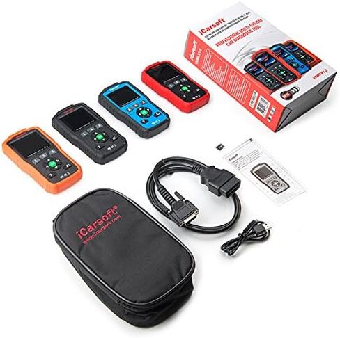 iCarsoft Professional Multi-System OBD II Scanner VAWS V1.0 with Oil Service Reset for Audi/VW/Seat/Skoda (red) in Kuwait