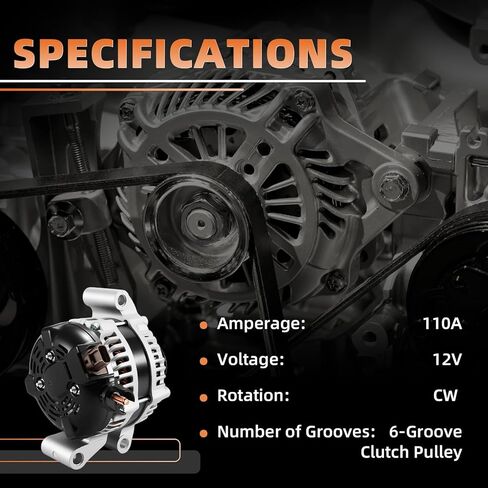 A003TJ1191A 11330N L33G18300 12V 110A Alternator Fits for Mazda 5 2012-2015 CX-7 2007-2012 in Saudi Arabia