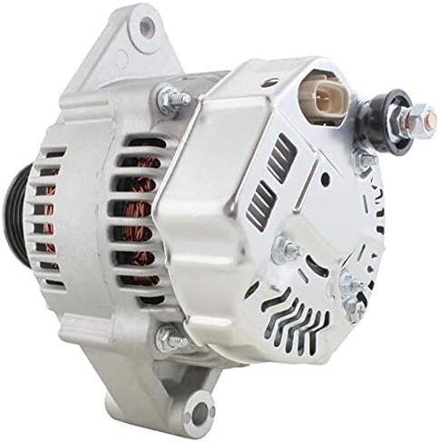 New 12 Volt Alternator Compatible with Case Lift Trucks 586G Series 04-12 Loaders 570MXT 08-13 New Holland Backhoe B110 B115 B95 FPT445TA 06 07 08 Replaces 021080-1600 102211-9090 84416587 146-26176 in Kuwait
