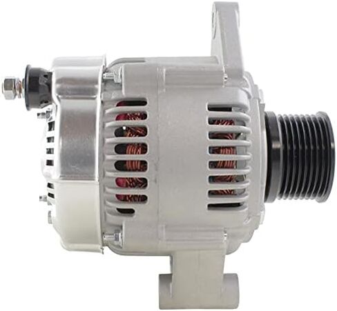 New 12 Volt Alternator Compatible with Case Lift Trucks 586G Series 04-12 Loaders 570MXT 08-13 New Holland Backhoe B110 B115 B95 FPT445TA 06 07 08 Replaces 021080-1600 102211-9090 84416587 146-26176 in Kuwait
