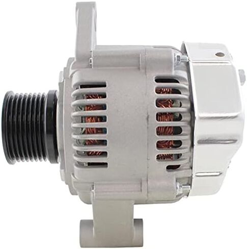 New 12 Volt Alternator Compatible with Case Lift Trucks 586G Series 04-12 Loaders 570MXT 08-13 New Holland Backhoe B110 B115 B95 FPT445TA 06 07 08 Replaces 021080-1600 102211-9090 84416587 146-26176 in Kuwait