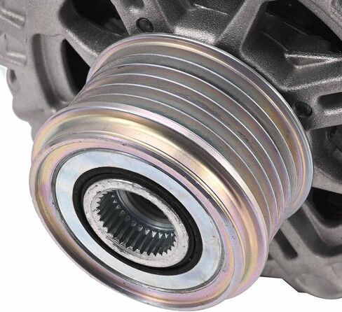 6-Groove Clutch 12V 120A Alternator Compatible With Nissan Rogue L4 2.5L 2014-2018, Xtrail 2014-2018# 23100-4BA0A, 23100-4BA0B, TG12C152 in Saudi Arabia