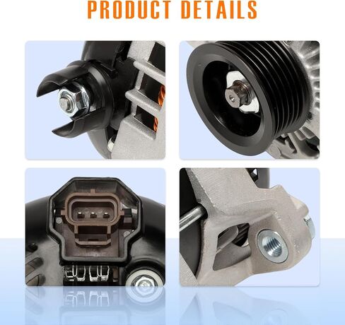 المولد 12 فولت 240A ل F-150 F150 2015-2020 V8 5.0L 6-الأخدود بكرة في اتجاه عقارب الساعة 1042110081 1042110080 in Kuwait