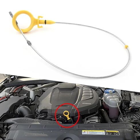 مقياس مستوى زيت السيارات متوافق مع Vw for Bora 2005-2010 للجولف لـ R32 2007-2013 ملحقات عصا غمس زيت محرك السيارة OEM: 06F115611F in Kuwait