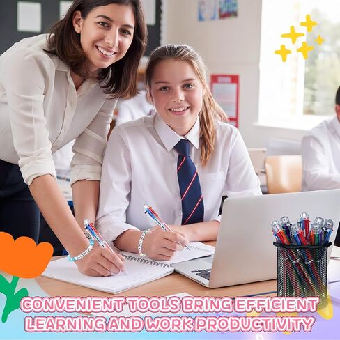 24 Set End of Year Gift Bulk Graduation Friendship Bracelets and 6 in 1 Multicolor Pens, Summer Inspirational Cards with Bags, Last Day of School Gifts from Teacher in Saudi Arabia
