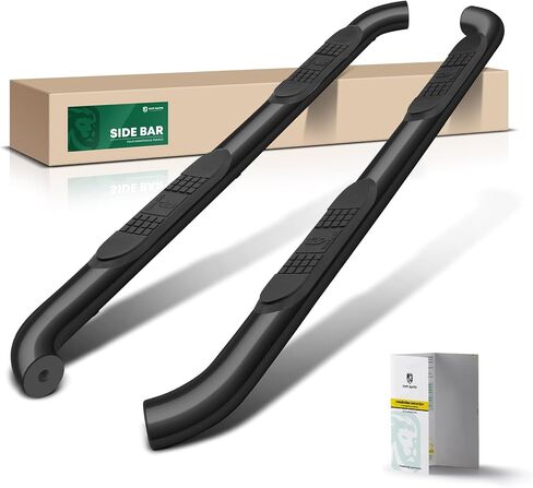 YHTAUTO 3 Inch Running Boards Side Steps Compatible with Nissan Rogue 2021-2026, SUV, Round Carbon Steel Black Powder, Cab Side Step Rails Off-Road Exterior Accessories, Set of 2 in Kuwait