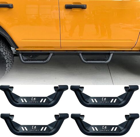 يناسب Vijay 2021-2024 Ford Bronco للخطوات الجانبية للجري (4 أبواب-A) in Kuwait