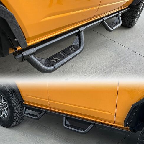 يناسب Vijay 2021-2024 Ford Bronco للخطوات الجانبية للجري (4 أبواب-A) in Kuwait