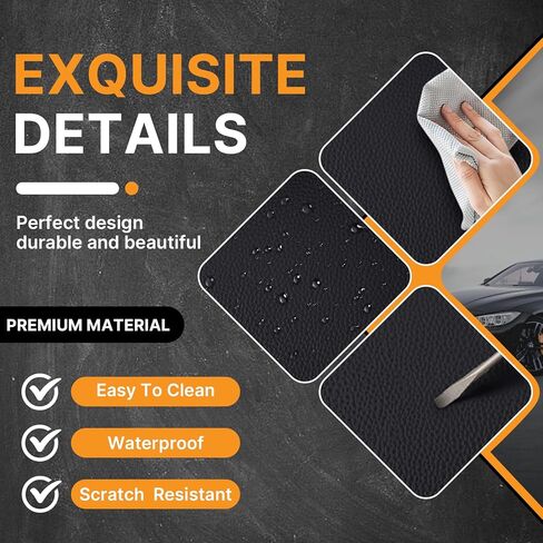 Full Set of Universal Fit Automotive Seat Covers fit for Jaguar E-PACE 2018-2025, PU Leather Automobile Interior Sets with Headrest & Back Pillow Black & Red Line in Saudi Arabia