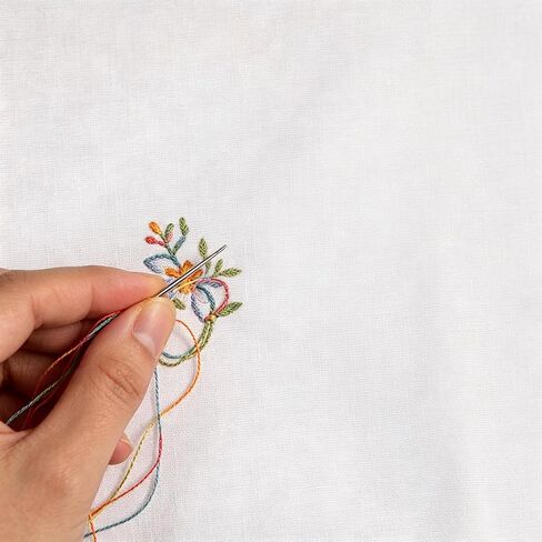 10PCS Cotton Embroidery Fabric,Pre-Cut White Squares Embroidery Cloth Fabric for Embroidery Garment Craft,5.9x5.9 Inch in Saudi Arabia