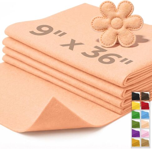 IONTACH Felt Fabric Sheets 9" x 36" - 1.6mm Thick Assorted Colors Felt for Crafts Sewing Embroidery Applique Nonwoven Patchwork Liner DIY Art Projects Decorations (4PCS, Green Series) in Saudi Arabia