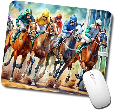 Horse Racing Track Low Profile Mouse Pad Mat in Kuwait