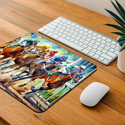 Horse Racing Track Low Profile Mouse Pad Mat in Kuwait