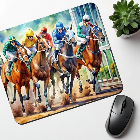 Horse Racing Track Low Profile Mouse Pad Mat in Kuwait