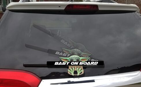 WiperTags Baby Alien on Board Hanging for Rear Wipers. Made in USA. in Kuwait
