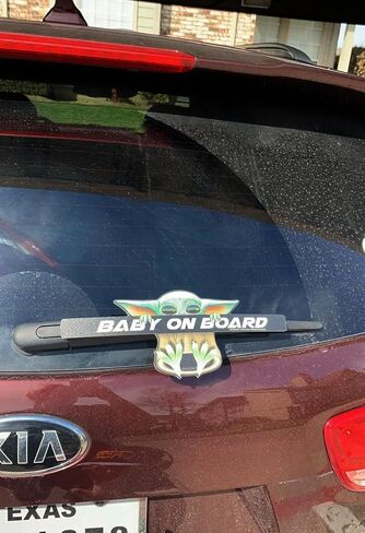 WiperTags Baby Alien on Board Hanging for Rear Wipers. Made in USA. in Kuwait