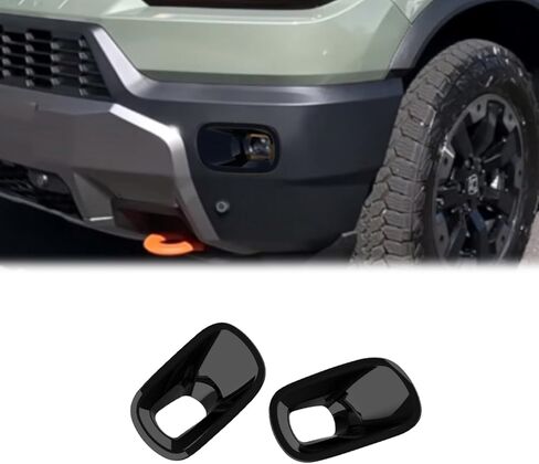 Front Fog Light Lamp Cover Trim Compatible with Honda Passport 2026~Exterior Decor Car Accessories ABS 2PC Black in Saudi Arabia