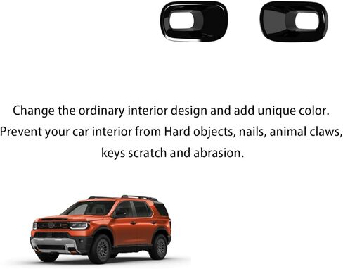 Front Fog Light Lamp Cover Trim Compatible with Honda Passport 2026~Exterior Decor Car Accessories ABS 2PC Black in Saudi Arabia