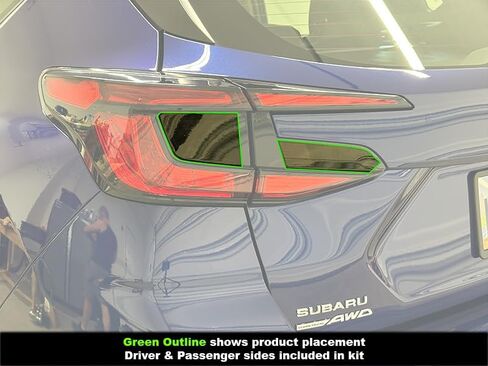 Crux Motorsports Dark Smoke 20% Tail Light Tint Air Release compatible with Subaru Impreza & Crosstrek 2024 + (Dark Smoke 20%) in Saudi Arabia