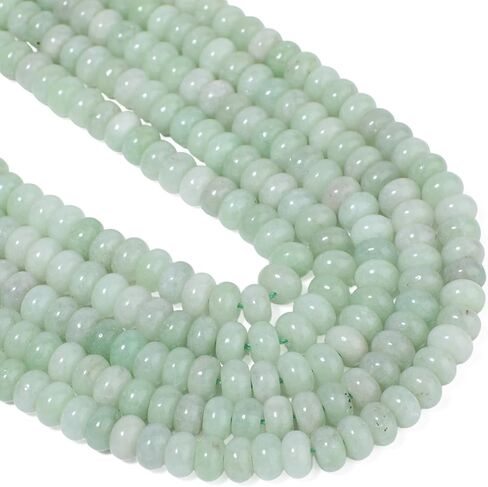 75pcs Olivine Rondelle Beads for Bracelet Making ，5x8mm Round Spacer Beads for Jewelry Making，Gemstone for DIY Necklace Earring in Saudi Arabia