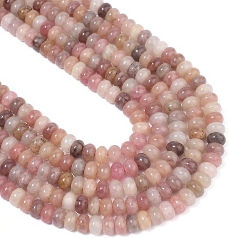 75pcs Olivine Rondelle Beads for Bracelet Making ，5x8mm Round Spacer Beads for Jewelry Making，Gemstone for DIY Necklace Earring in Saudi Arabia