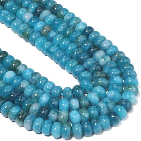 75pcs Olivine Rondelle Beads for Bracelet Making ，5x8mm Round Spacer Beads for Jewelry Making，Gemstone for DIY Necklace Earring in Saudi Arabia