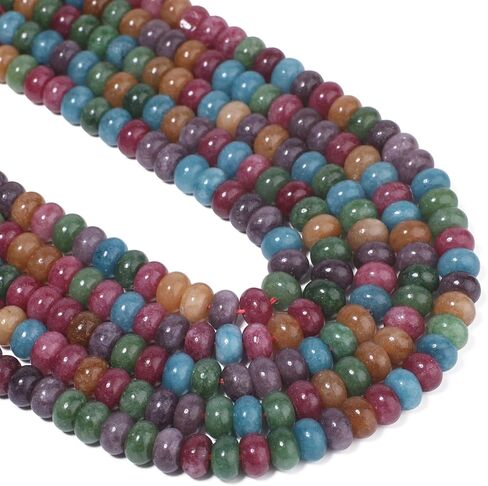 75pcs Olivine Rondelle Beads for Bracelet Making ，5x8mm Round Spacer Beads for Jewelry Making，Gemstone for DIY Necklace Earring in Saudi Arabia