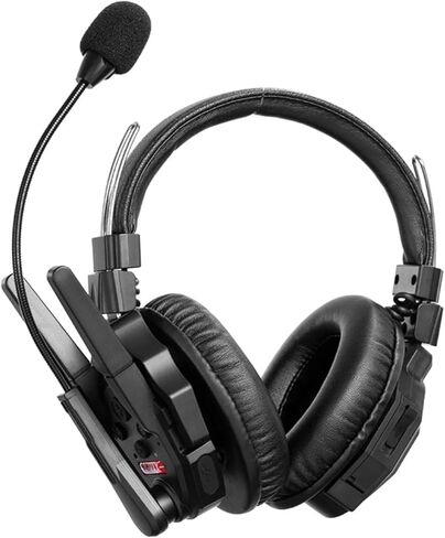 SYNCO XTALK XMax1 Wireless Intercom Headset System, 2.4GHz 500m/1640ft Dual-Ear Team Communication Headset with Noise Cancellation for Movie Shoot Live Show Stage Performance(1PCS) in Kuwait